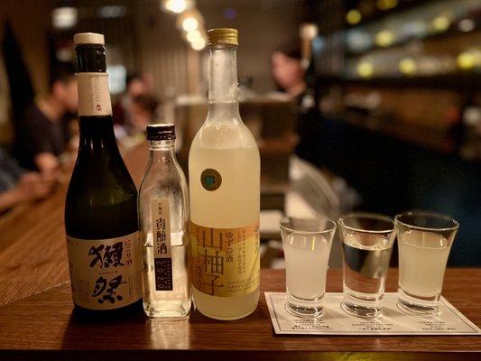 Sake flight "unique" version