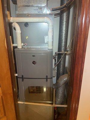 Ruud furnace and Ac install .