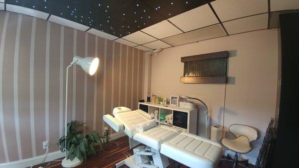 Facials, Waxing, etc .... Very relaxing and quiet atmosphere.