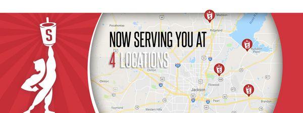 4 Locations around Jackson