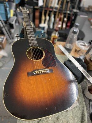 Gibson acoustic guitar setup and repair