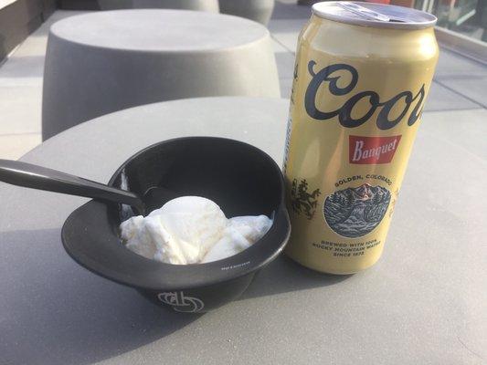 Vanilla Ice Cream & Coors Banquet