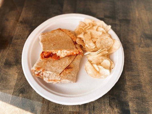 Pizza Hot pocket and Chips