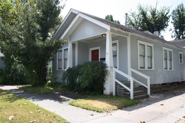 Small charming bungalows.