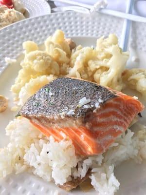 salmon + cauliflower