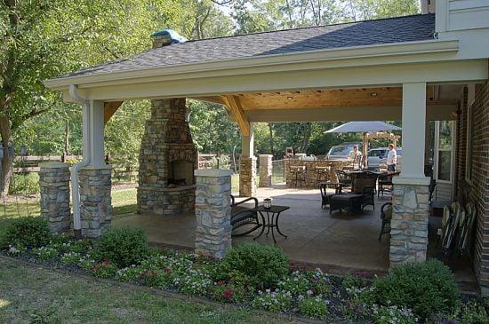 Decorative Concrete Patio and Fireplace Cincinnati/Northern Kentucky