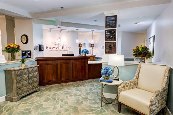 Historic Roswell Place | Assisted Living & Memory Care | Roswell, GA | Lobby