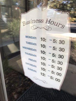 Business hours