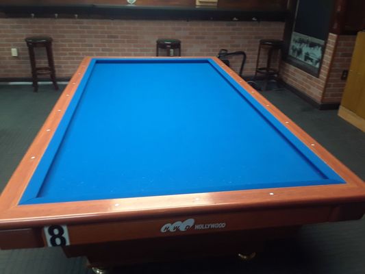 One of a few place has three cushion tables. This place has 5 of them as well as 2 snooker and 6 pocket tables.