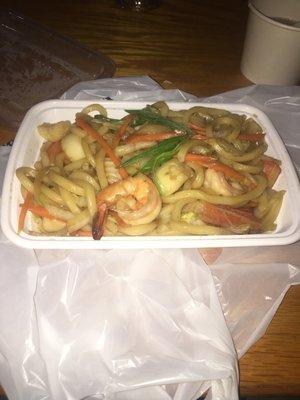 Yaki udon Seafood Noodles