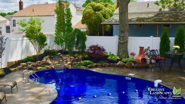 Waterfall and Pool Scape
            Massapequa NY