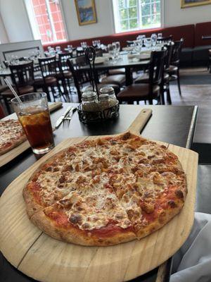 Chicken parm pizza (small-I took half of it home!)