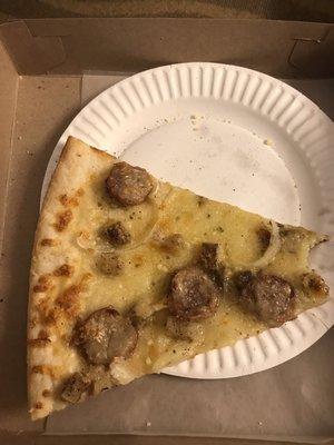 Potato sausage onion slice