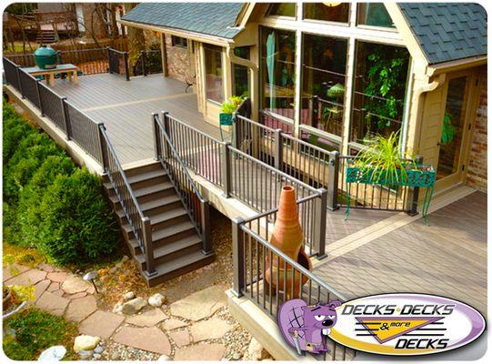 Low maintenance, high style!  This composite deck is built to resist the elements and impress the neighbors.