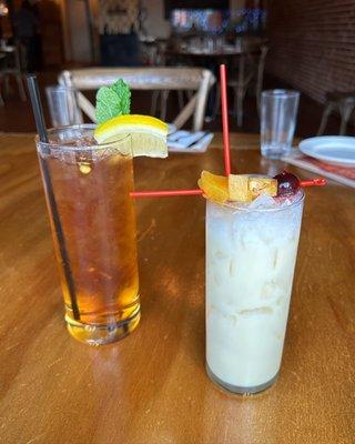 Kentucky peach and Caribbean cooler