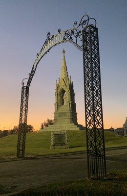 Sunset at Greenwood Cemetery