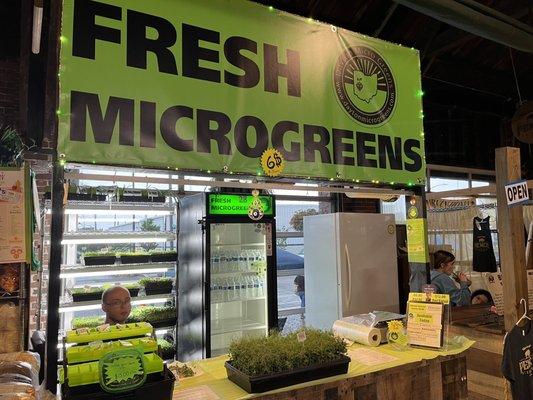 Microgreens (try the cantaloupe and onion, but not at the same time )