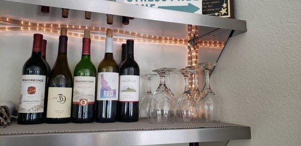 A few selections from our wine bar to whet your whistle after a long day at the job site/office.