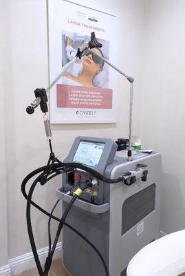 Meet our new Candela Laser Hair and Vein Removal Machine!