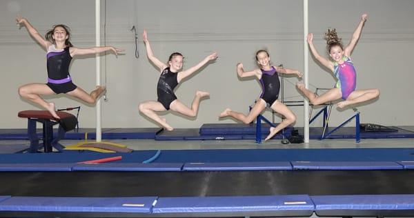 Team girls flying high!