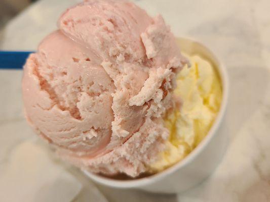 Sweet Cream and Strawberry