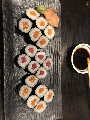 Salmon and Tuna roll!