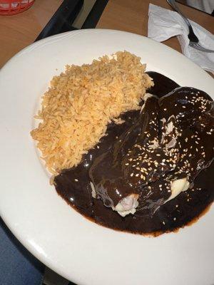 Flavorful chicken mole