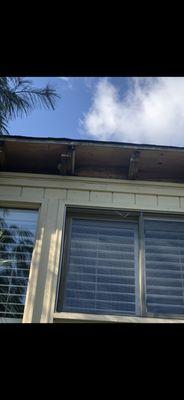 Exterior Carpentry - Replacement of Rotted Trim and Soffits, using new PVC materials.