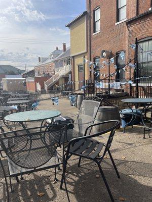 Outdoor patio area