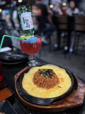 Soju fall and kimchi fried rice