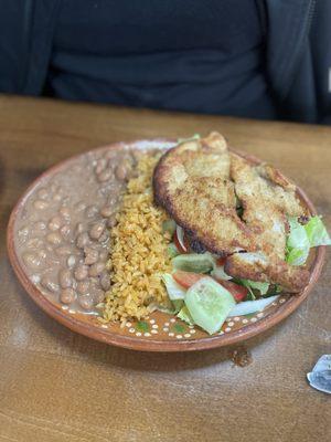 Chicken milanesa