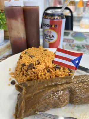 My breakfast, I was hangry. I didn't want to go to the Bronx to get some Puerto Rican food.