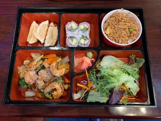 Shrimp bento box