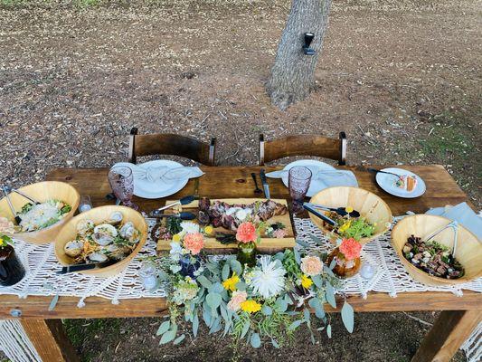 Sweetheart table.