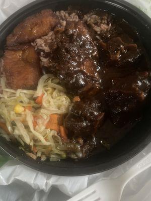 With the price that they charge, there should be more than four oxtails in a meal. Ridiculous