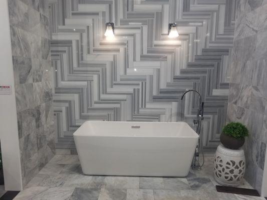 I recently completed a beautiful bathtub and wall tile remodeling project that truly transformed the space. We replaced an outdated tub with