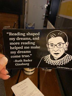 RBG sticker for my daughter