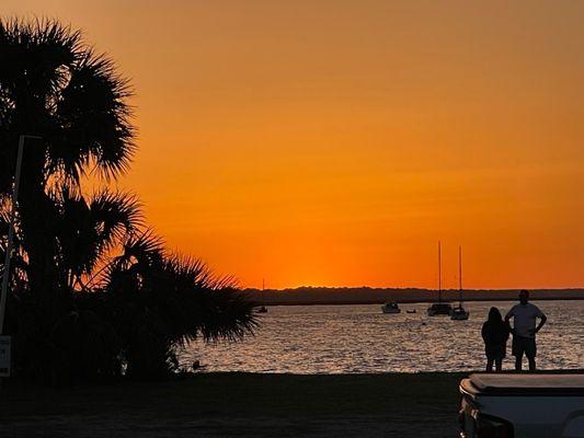 Sunset view from Salty Pelican