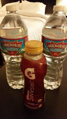 Two 1 liter bottles of Arrowhead water for $2.