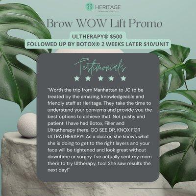 Brow Wow Lift Promo!