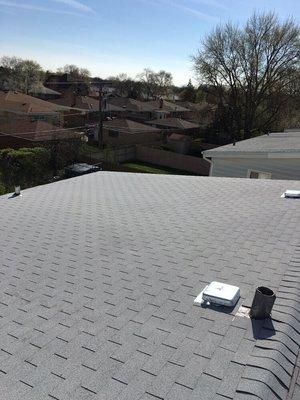 New 3-tab shingle roof