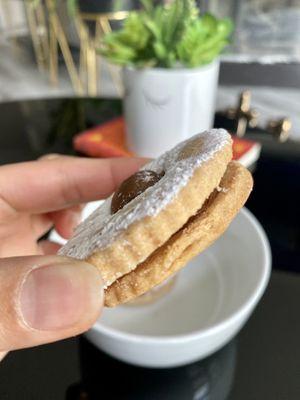 Dulce de Leche shortbread cookie