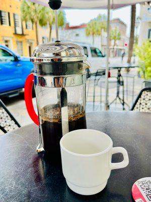 French press coffee- oooh-lala