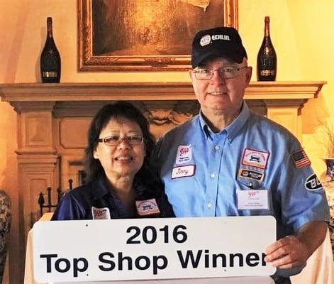 Proud to have won the AAA Top Shop Award three years in a row!