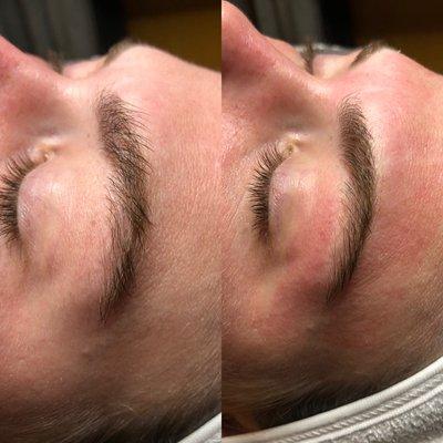 Natural brow shaping