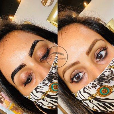 Henna brow tint