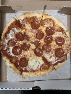 Pepperoni NY style pizza