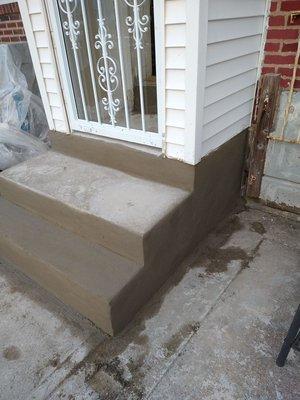 New concrete steps