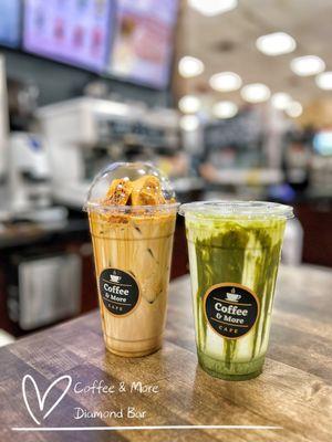 Dalgona Coffee & Matcha Latte