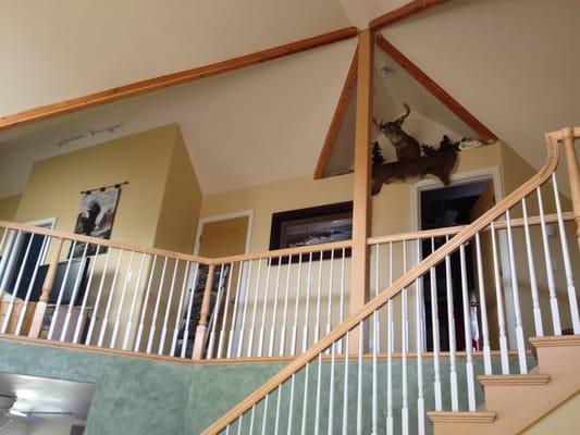 EAGLES NEST -Beautiful open staircase to upstairs bed rooms, den and shared bath.